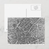 Carte Postale Plan de Paris (Devant / Derrière)