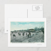 Carte Postale Plan de patinage sur glace du Washington Lake Park (Devant / Derrière)