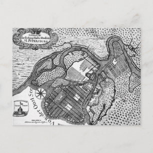 Carte Postale Plan de Saint-Pétersbourg