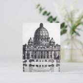 Carte Postale Plan de Saint-Pierre, Rome, gravé par (Debout devant)