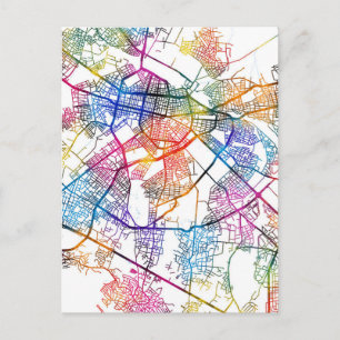 Carte Postale Plan de ville de Sofia Bulgarie