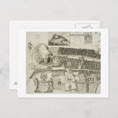 Carte Postale Plan d'Édimbourg, pub. par John Smith (c.1652-1742 (Devant / Derrière)