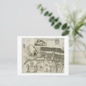 Carte Postale Plan d'Édimbourg, pub. par John Smith (c.1652-1742 (Debout devant)