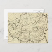 Carte Postale Plan d'ensemble pour l'Asie (Devant / Derrière)