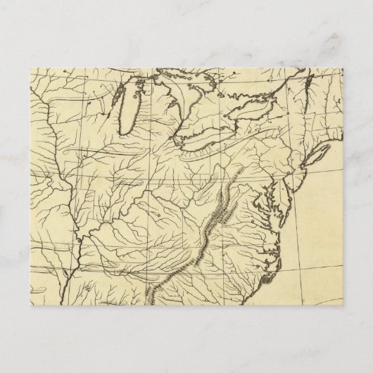 Carte Postale Plan des États-Unis (Devant)