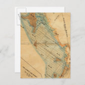 Carte Postale Plan des marais salés et des marais (Devant / Derrière)