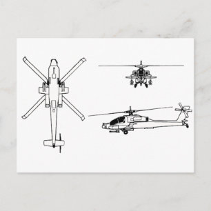 Carte Postale Plan directeur AH-64