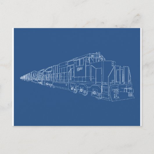 Carte Postale Plan directeur des trains de marchandises : Chemin (Devant)