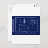 Carte Postale plan directeur - plan interne (Devant / Derrière)