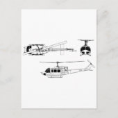 Carte Postale Plan directeur UH1 Huey (Iriquois) (Devant)