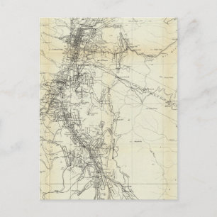 Carte Postale Plan du district de Washoe