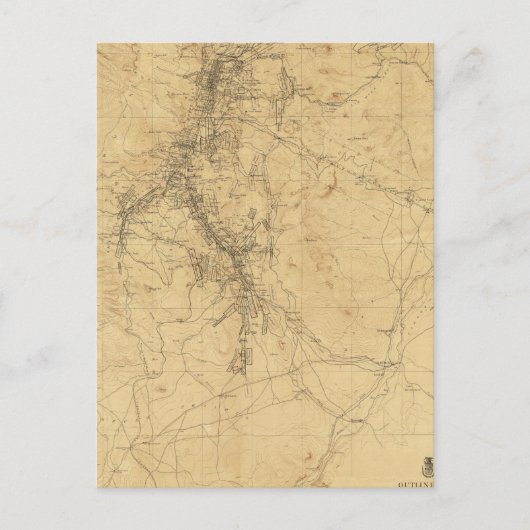 Carte Postale Plan du district de Washoe, Nevada (Devant)