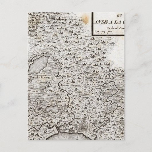 Carte Postale Plan du Fort du New Madrid (Devant)