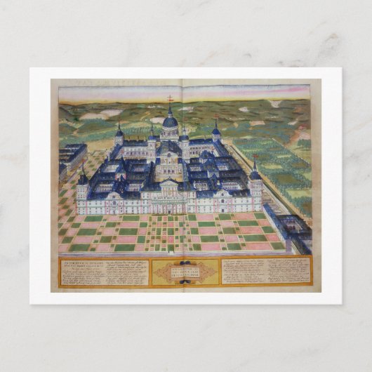 Carte Postale Plan du monastère d'El Escorial, de 'Civita (Devant)