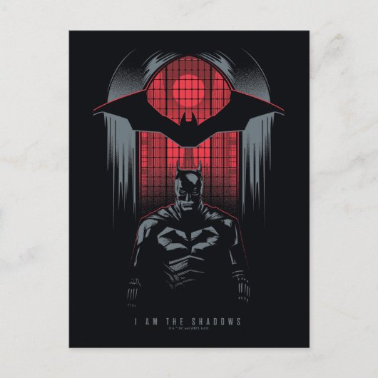 Carte Postale Plan du volet Fenêtre Batman (Devant)