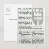 Carte Postale Plan d'une tombe à Cerveteri (Devant / Derrière)