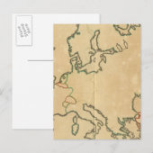 Carte Postale Plan Europe (Devant / Derrière)