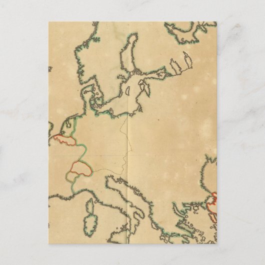 Carte Postale Plan Europe (Devant)
