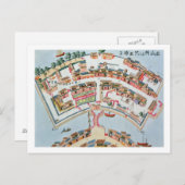 Carte Postale Plan of the Dutch Factory in the Island of Desima (Devant / Derrière)