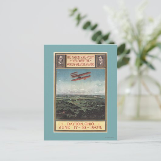 Carte Postale Plan Wright Brothers (Debout devant)