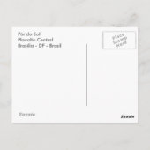 Carte Postale Planalto Central (Dos)