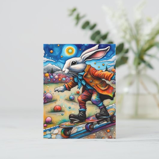 Carte Postale Planche à roulettes (Debout devant)