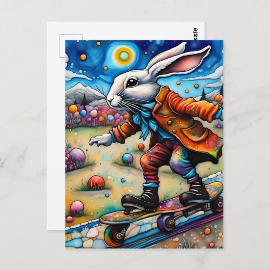 Carte Postale Planche à roulettes (Devant / Derrière)