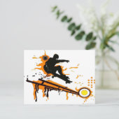 Carte Postale planche à roulettes (Debout devant)