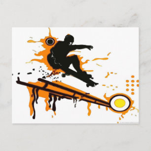 Carte Postale planche à roulettes
