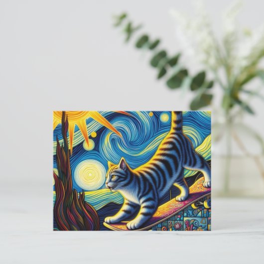 Carte Postale Planche à roulettes (Debout devant)