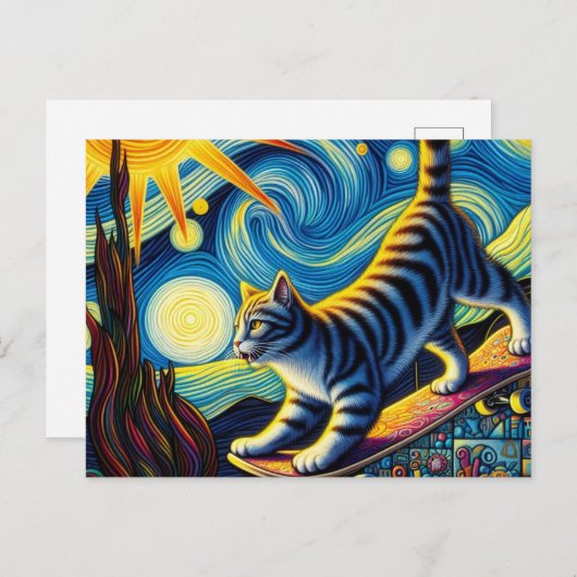 Carte Postale Planche à roulettes (Devant / Derrière)