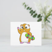 Carte Postale Planche à roulettes Hamster Skater (Debout devant)