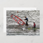 CARTE POSTALE PLANCHE À VOILE (Devant / Derrière)