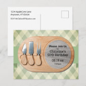 Carte Postale Planche de charcuterie personnalisée (Devant / Derrière)