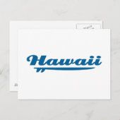 Carte Postale Planche de surf Hawaï (Devant / Derrière)