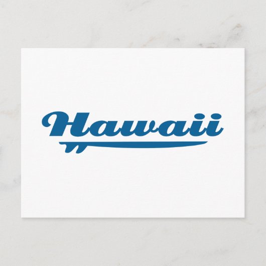 Carte Postale Planche de surf Hawaï (Devant)