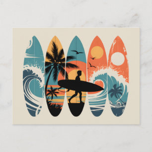 Carte Postale Planches de surf