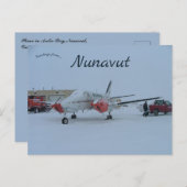 Carte Postale Plane in Arctic Bay Nunavut Canada (Devant / Derrière)