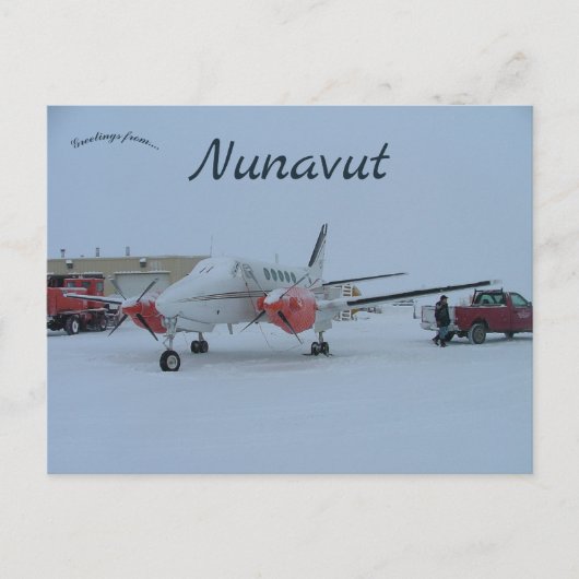 Carte Postale Plane in Arctic Bay Nunavut Canada (Devant)