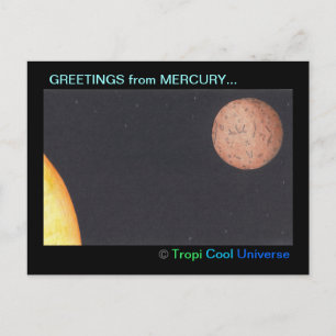 Carte Postale Planet MERCURY postcard