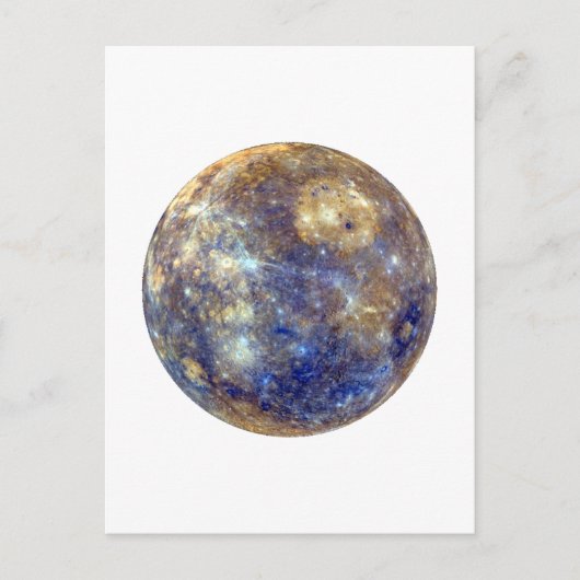 Carte Postale PLANET MERCURY v2 (système solaire) ~~ (Devant)