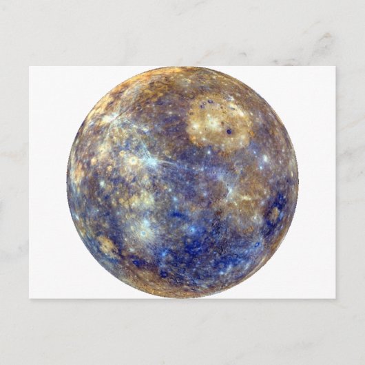 Carte Postale PLANET MERCURY v2 (système solaire) ~ (Devant)