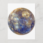 Carte Postale PLANET MERCURY v2 (système solaire) ~ (Devant)