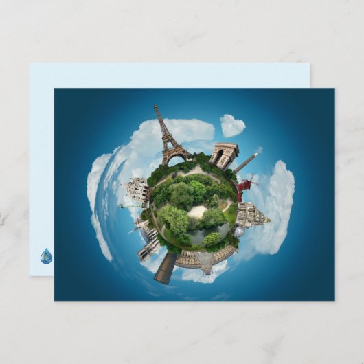 Carte postale Planet Paris (Devant / Derrière)