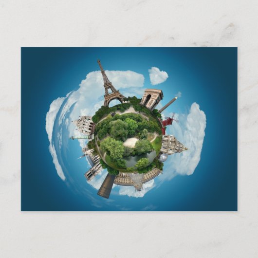 Carte postale Planet Paris (Devant)