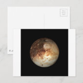 Carte Postale PLANET PLUTO naturel (système solaire) ~ (Devant / Derrière)