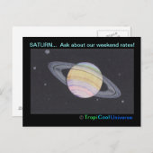 Carte postale Planet SATURN (Devant / Derrière)