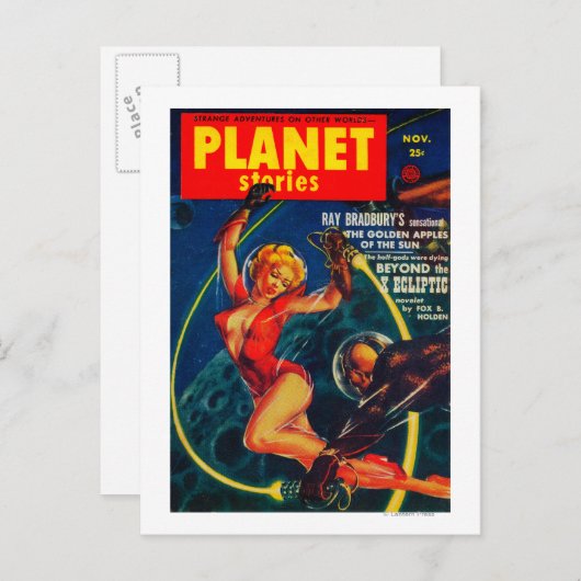 Carte Postale Planet Stories Magazine Couverture 2 (Devant / Derrière)