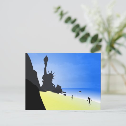 Carte postale Planète (Debout devant)