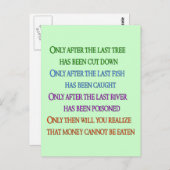 Carte Postale Planète (Devant / Derrière)